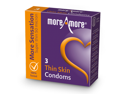 MoreAmore More Sensation Thin Skin 3 condooms